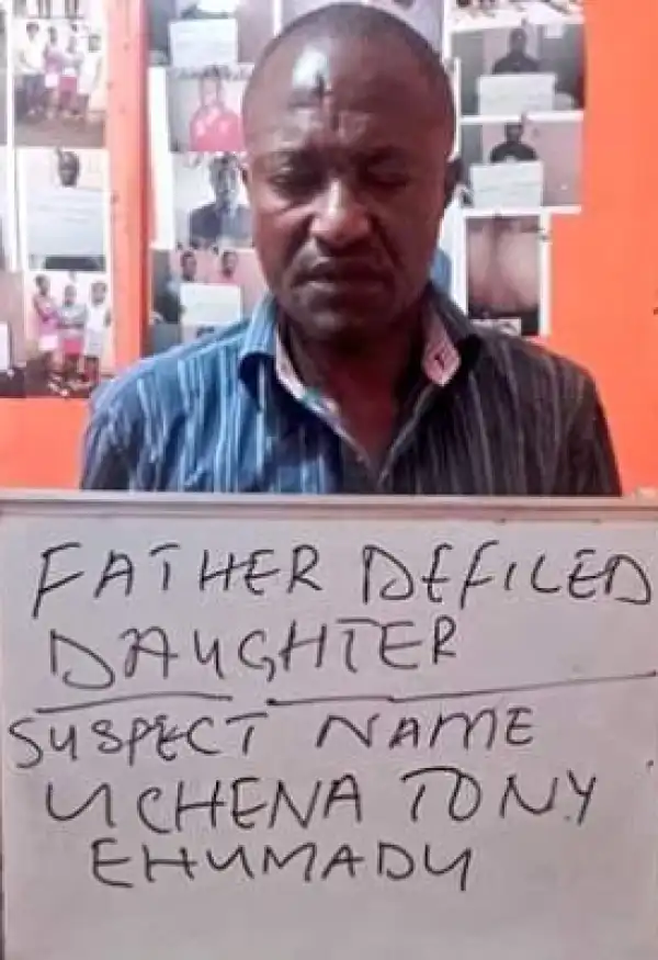 Photos: Police arrest man for raping daughter in Lagos